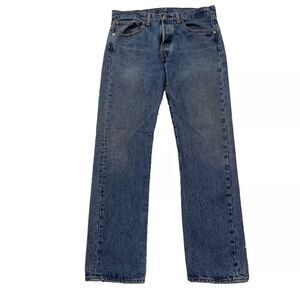 LEVIS 501xx VTG90s Jeans Mens 31x32 Straight Classic Blue RivetFly Work WearHole